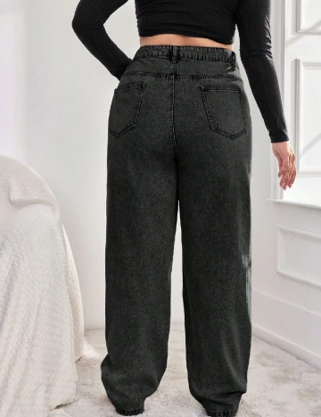 Blugi SHEIN CURVE, gri inchis