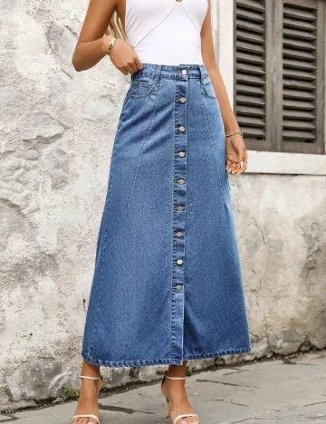 Fusta SHEIN, albastru