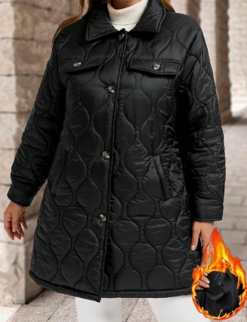 Geaca SHEIN CURVE, negru