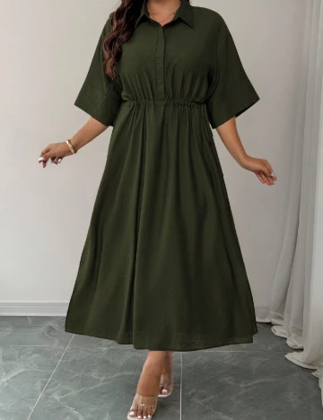 Rochie lunga SHEIN CURVE, verde