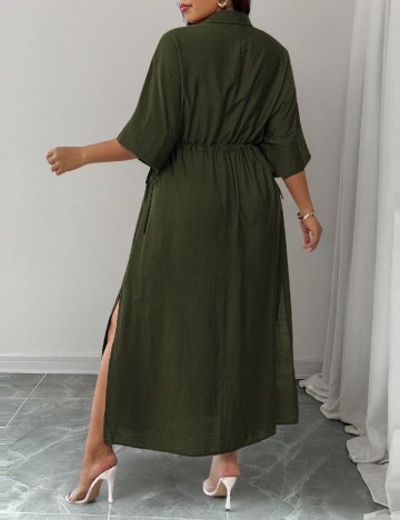 Rochie lunga SHEIN CURVE, verde