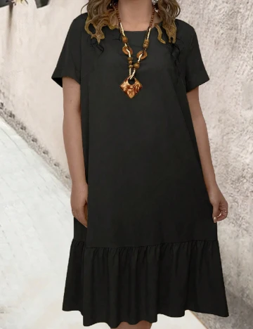 Rochie medie SHEIN CURVE, negru