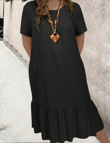 Rochie medie SHEIN CURVE, negru