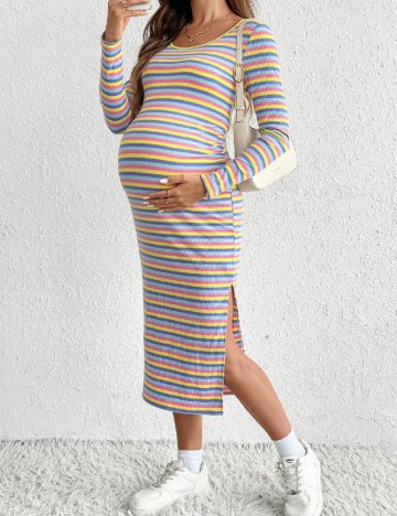 Rochie medie SHEIN Maternity, mix culori