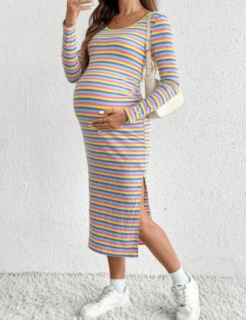 Rochie medie SHEIN Maternity, mix culori