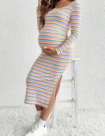 Rochie medie SHEIN Maternity, mix culori