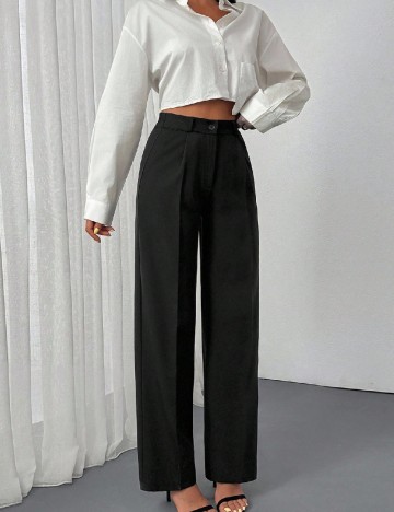Pantaloni SHEIN, negru