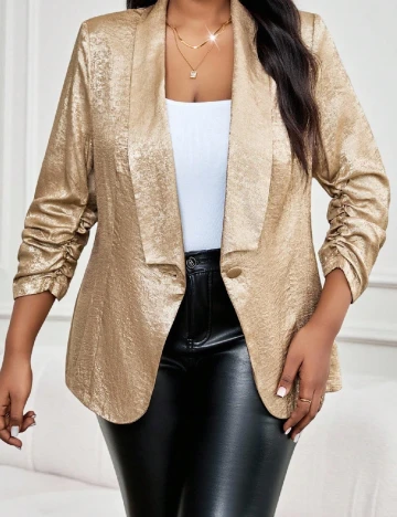 Sacou SHEIN CURVE, auriu