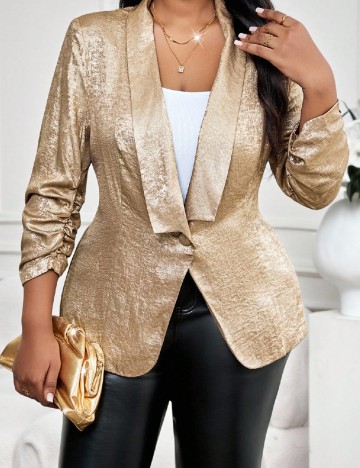 Sacou SHEIN CURVE, auriu