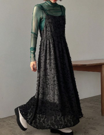 Rochie lunga Friful, negru