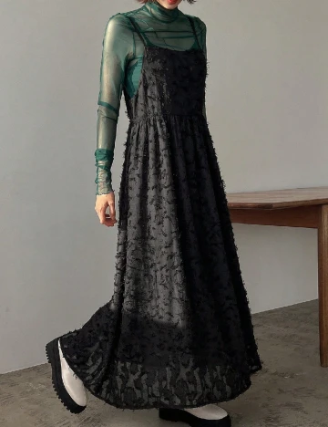 Rochie lunga Friful, negru