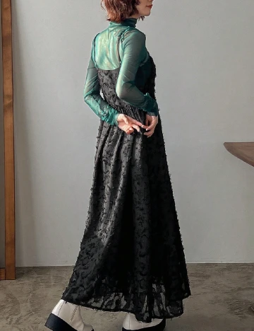 Rochie lunga Friful, negru