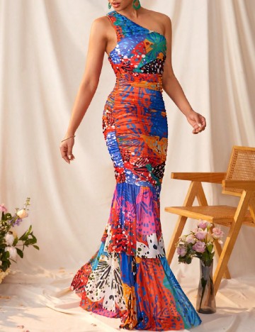 Rochie lunga SHEIN, mix culori