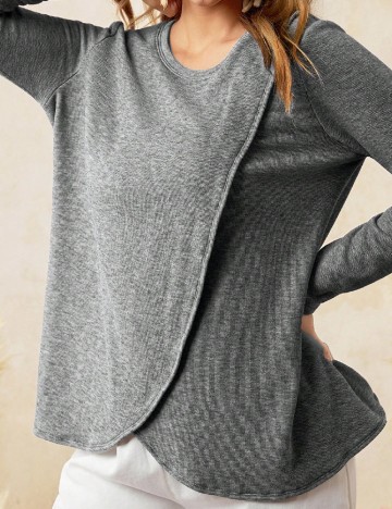 Bluza SHEIN Maternity, gri