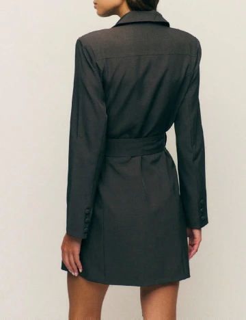 Rochie scurta SHEIN, gri inchis