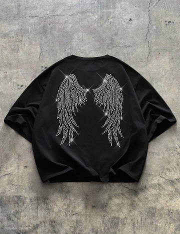 
						Tricou SHEIN Plus Size Men, negru