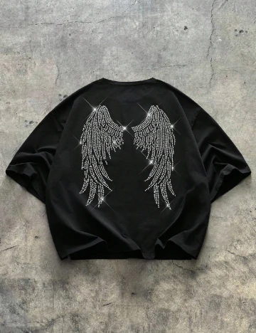 Tricou SHEIN Plus Size Men, negru