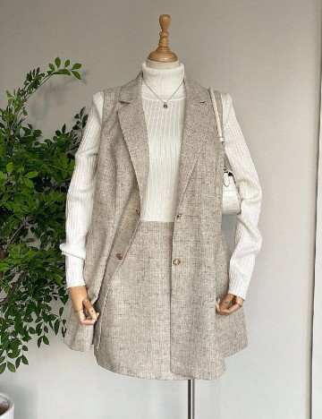 Compleu SHEIN CURVE, bej