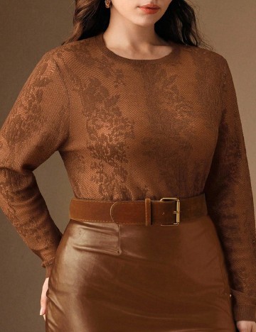 Bluza SHEIN CURVE, maro