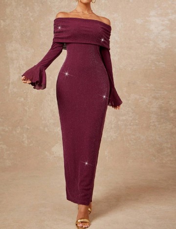 Rochie lunga SHEIN, pruna