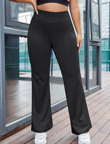 Pantaloni SHEIN CURVE, negru