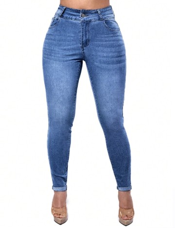 
						Blugi SHEIN, albastru