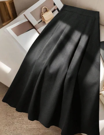 Fusta SHEIN CURVE, negru