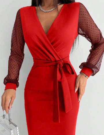 Rochie medie SHEIN, rosu