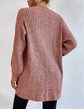 Cardigan SHEIN, roz pudra inchis