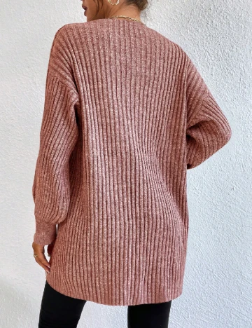 Cardigan SHEIN, roz pudra inchis