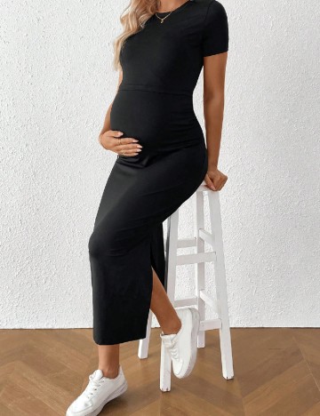 Rochie medie SHEIN Maternity, negru