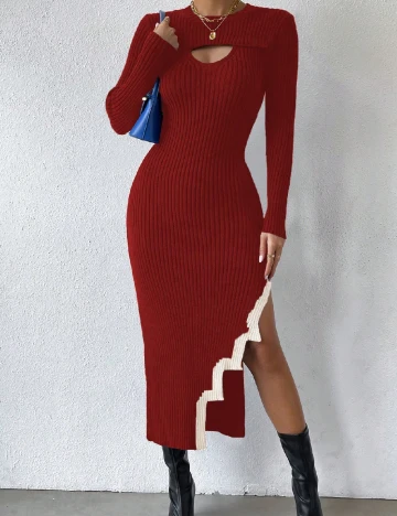 Rochie medie SHEIN, rosu