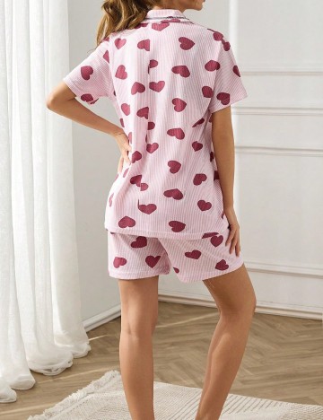 Pijama SHEIN CURVE, roz