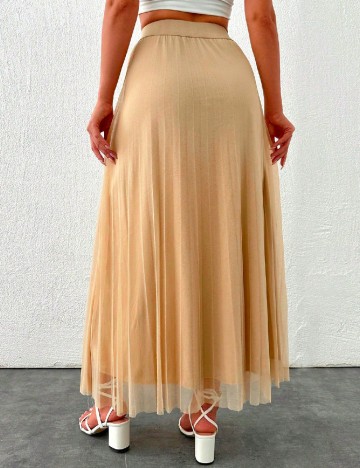 Fusta SHEIN, maro deschis