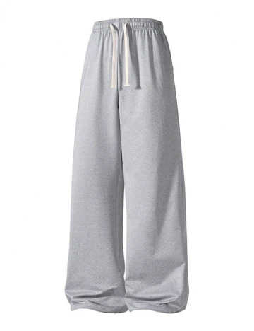 Pantaloni SHEIN Plus Size Men, gri