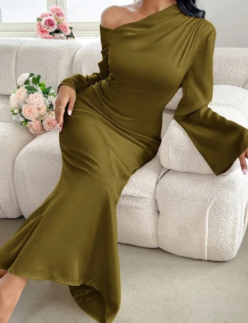 Rochie lunga SHEIN, verde
