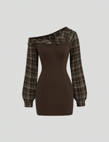 
						Rochie scurta SHEIN CURVE, maro