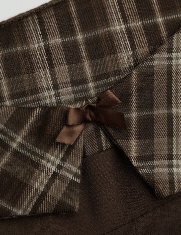 Rochie scurta SHEIN CURVE, maro