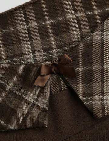 Rochie scurta SHEIN CURVE, maro