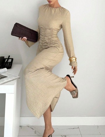 Rochie lunga SHEIN, bej