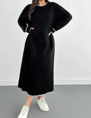 Rochie lunga SHEIN CURVE, negru