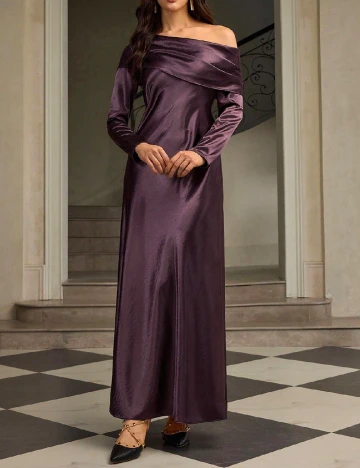 Rochie lunga Zeylah, mov