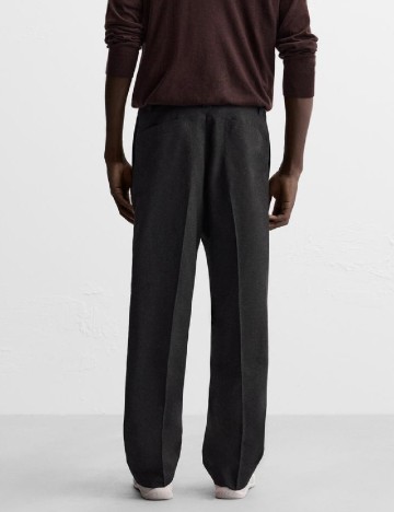 Pantaloni Zara, gri inchis