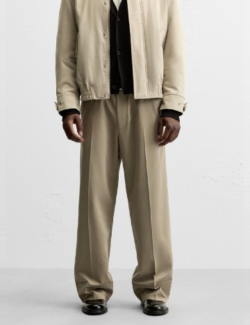 Pantaloni Zara, maro