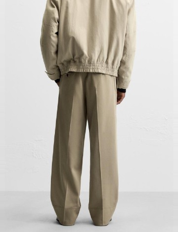 Pantaloni Zara, maro