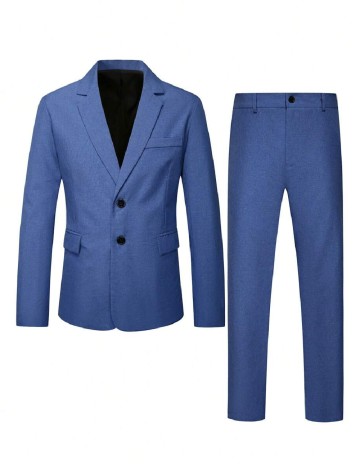 
						Costum SHEIN, albastru