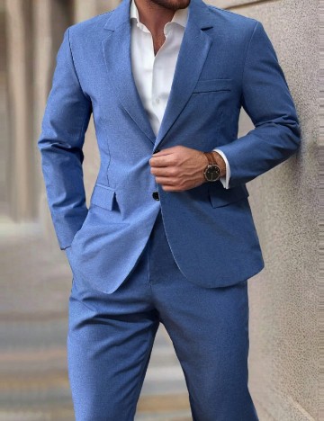 Costum SHEIN, albastru