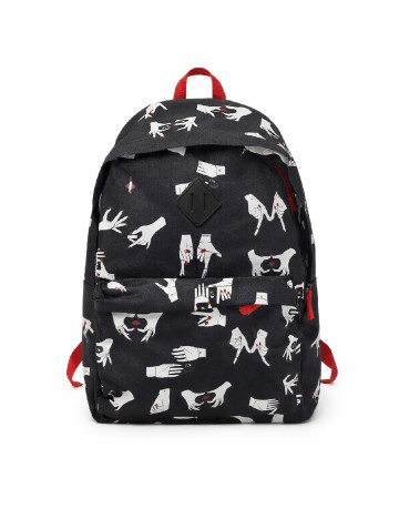 Ghiozdan Bershka, negru