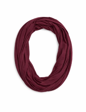 Esarfa circulara Pull&Bear, visiniu