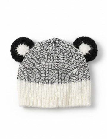 Caciula Pull&Bear, ecru/negru